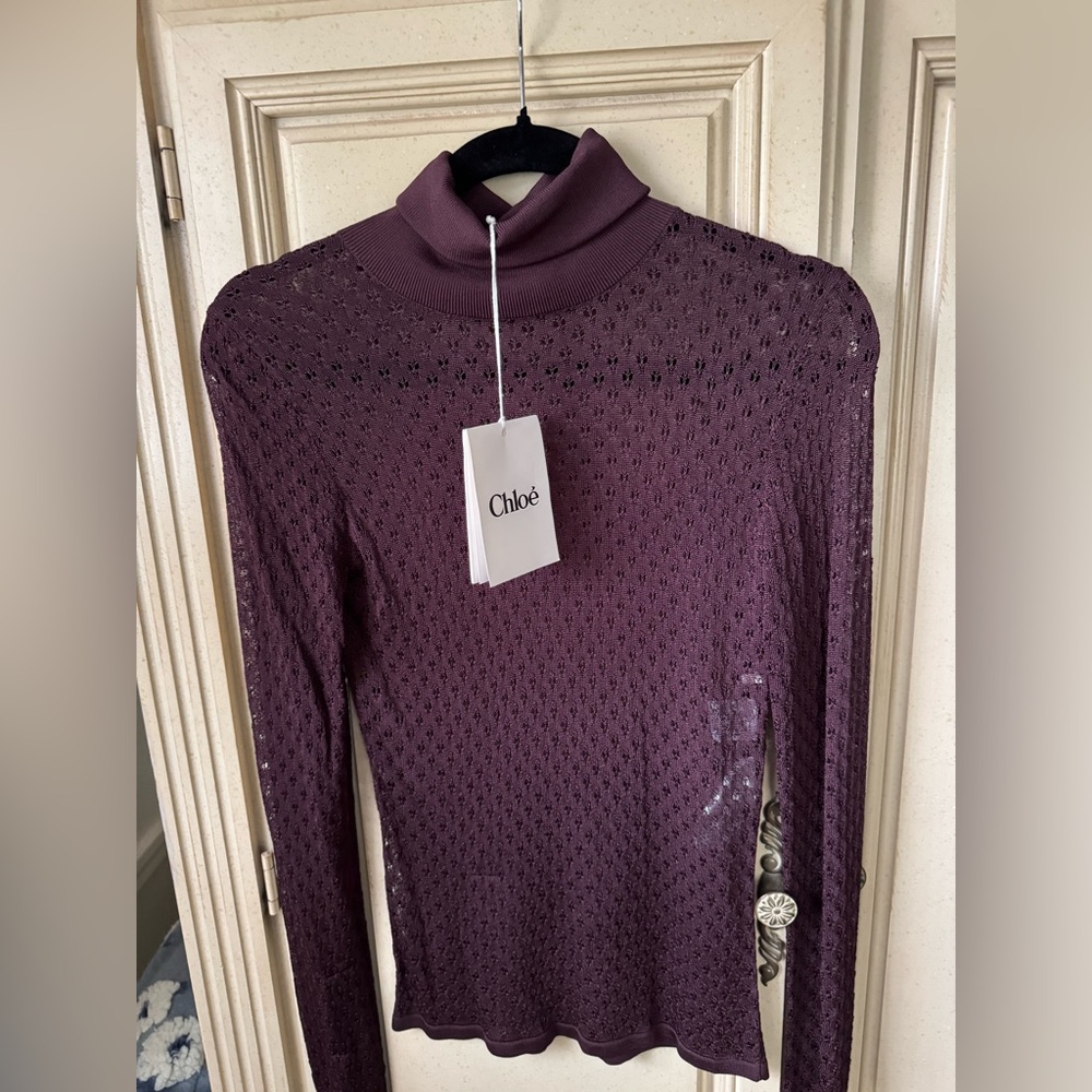 CHLOE Lace Womens Top - Burgundy